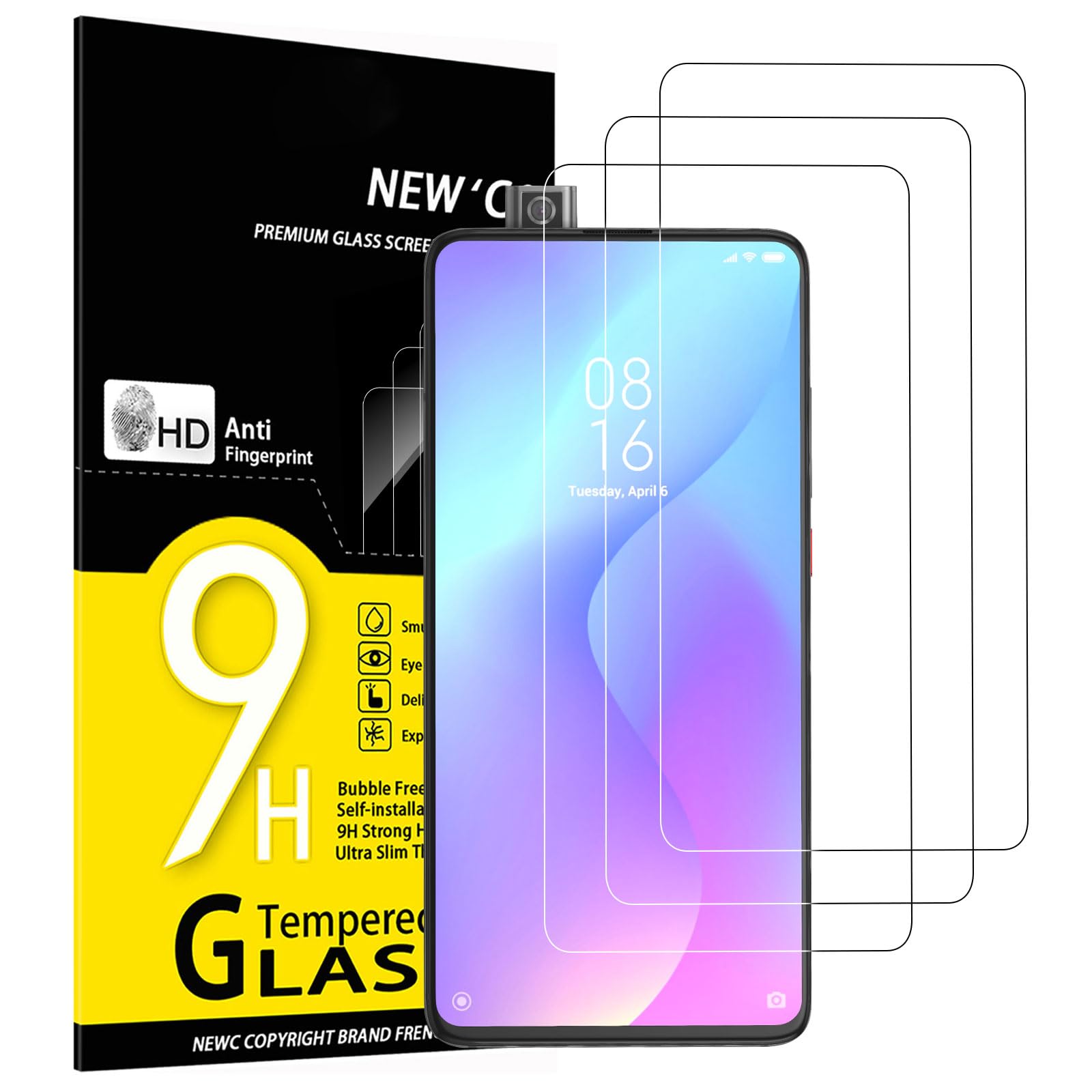 61Lw5aBz5cL.jpg Protection d'écran Verre trempé Mi 9T / Mi 9T Pro / Redmi K20