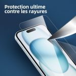 Protection d'écran Verre trempé iPhone 16 / iPhone 15 / iPhone 15 Pro - PT05