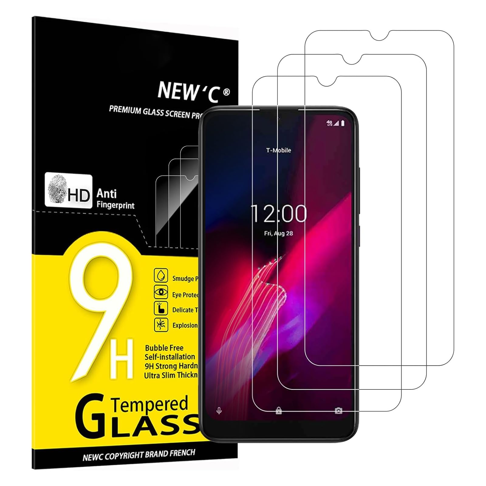 61SKmQ0FQvL.jpg Protection d'écran Verre trempé REVVL 4