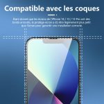 Protection d'écran Verre trempé iPhone 14 / iPhone 13 / iPhone 13 Pro - PT02