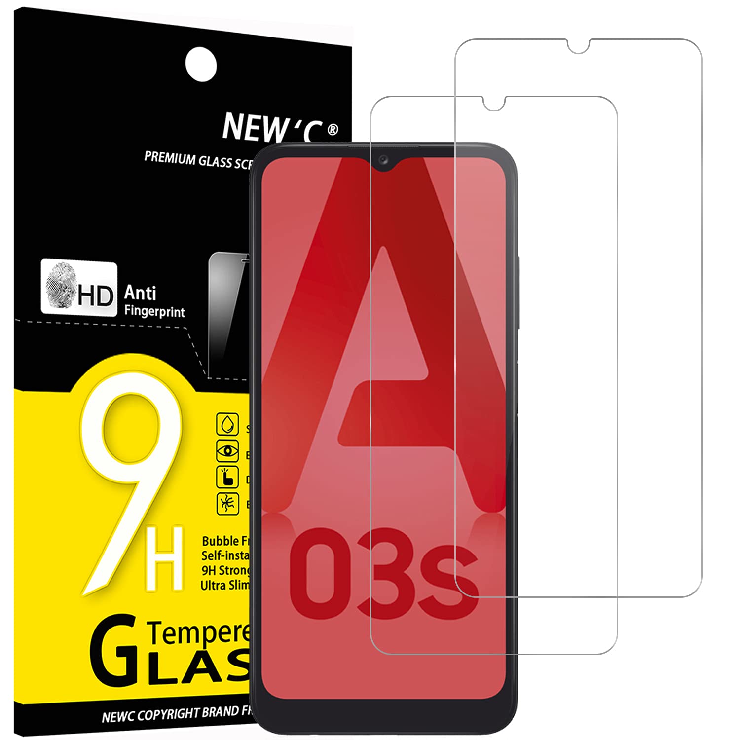 61XlJ-diBCL.jpg Protection d'écran Verre trempé Galaxy A03 / Galaxy A03s / Galaxy A02s