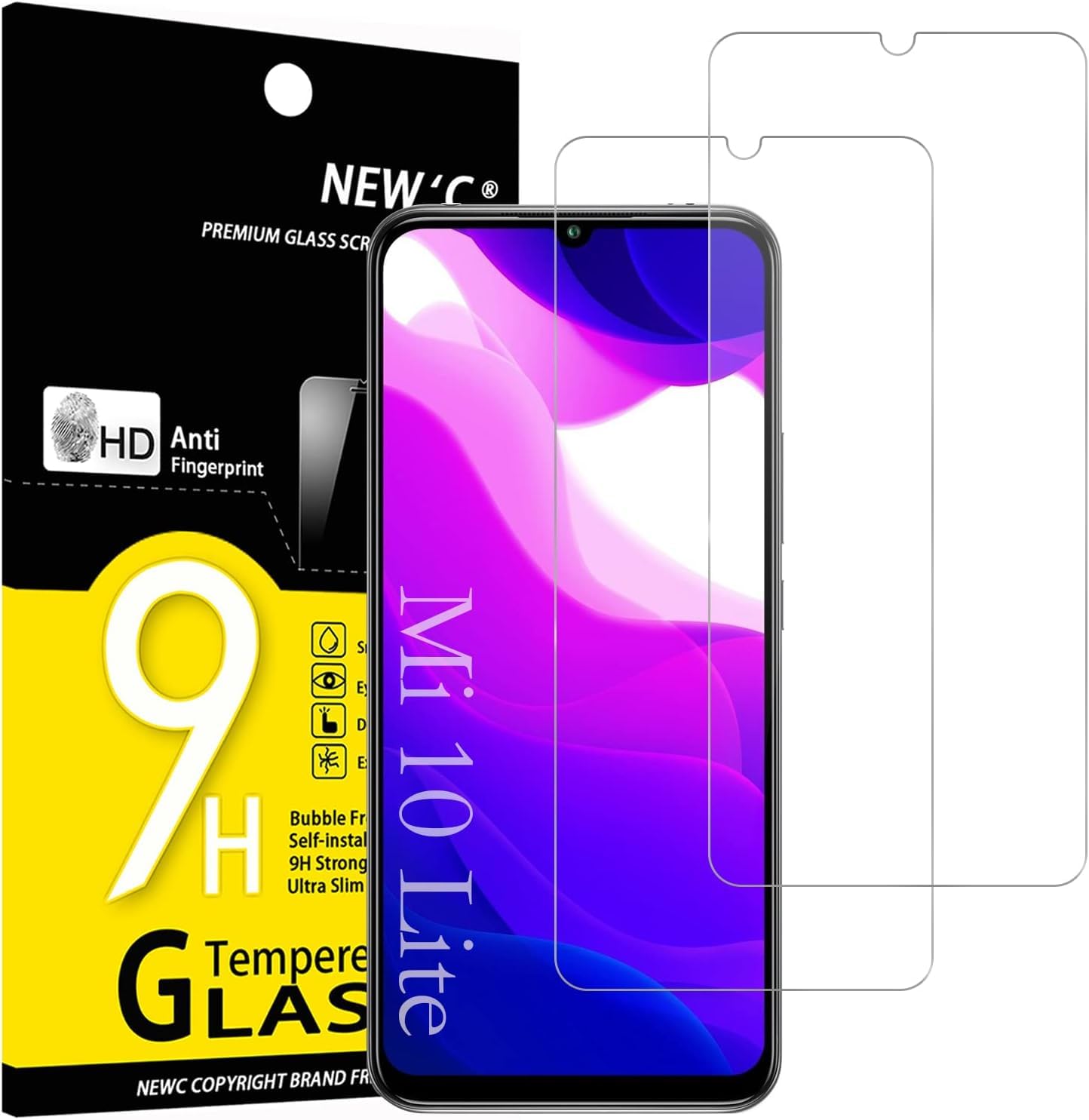 61YpRV9gpL.jpg Protection d'écran Verre trempé Mi 10 Lite