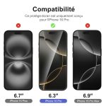 Protection d'écran Verre trempé iPhone 16 Pro - PT01