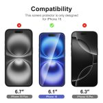 Protection d'écran Verre trempé iPhone 16 - PT01