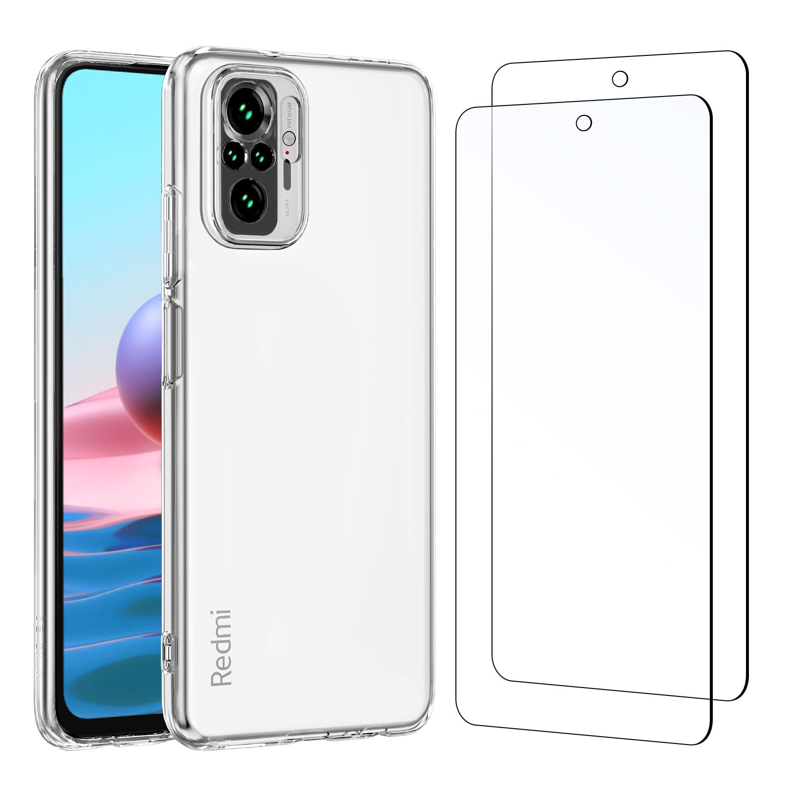 61uZXABWuAL.jpg Protection d'écran Verre trempé Redmi Note 10 4G