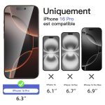 Protection d'écran Verre trempé iPhone 16 Pro - PT01