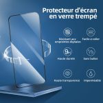 Protection d'écran Verre trempé iPhone 14 Pro Max / iPhone 14 Plus / iPhone 13 Pro Max - PT04