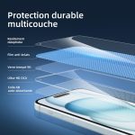 Protection d'écran Verre trempé iPhone 16 / iPhone 15 / iPhone 15 Pro - PT04