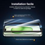 Protection d'écran Verre trempé iPhone 15 Plus - PT02