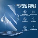 Protection d'écran Verre trempé iPhone 16 Plus - PT03