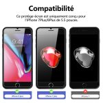 Protection d'écran Verre trempé iPhone 7 Plus / iPhone 8 Plus - PT01