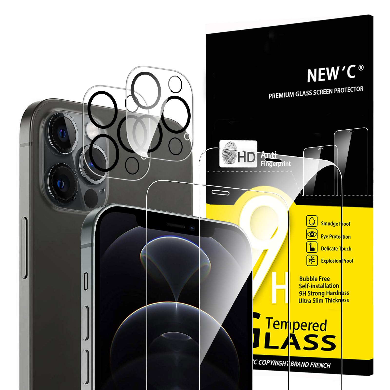 718dNTbW1TL.jpg Protection d'écran Verre trempé iPhone 12 Pro Max