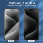 Protection d'écran Verre trempé iPhone 15 Pro Max / iPhone 15 Plus - PT07