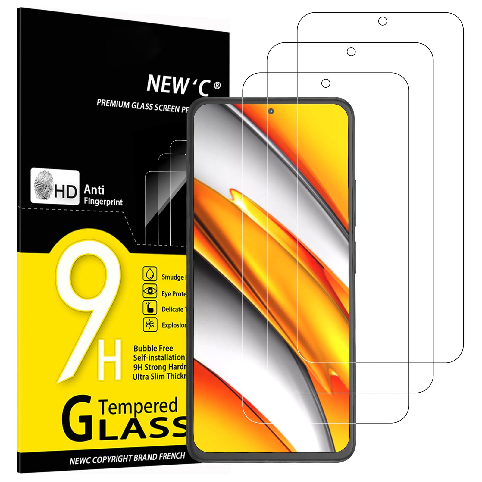 71AFxdFOE5L.jpg Protection d'écran Verre trempé Poco F3 / Mi 11i