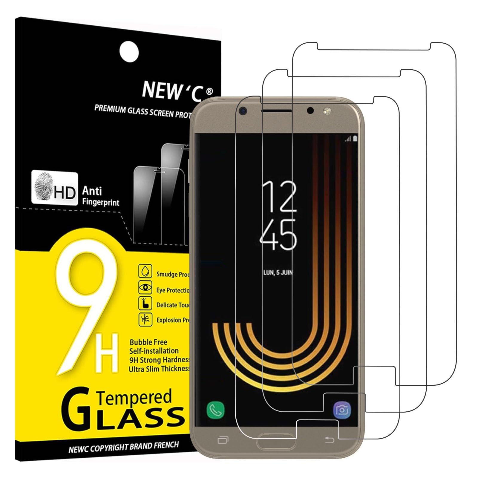 71AoMNw005L.jpg Protection d'écran Verre trempé Galaxy J5 2017
