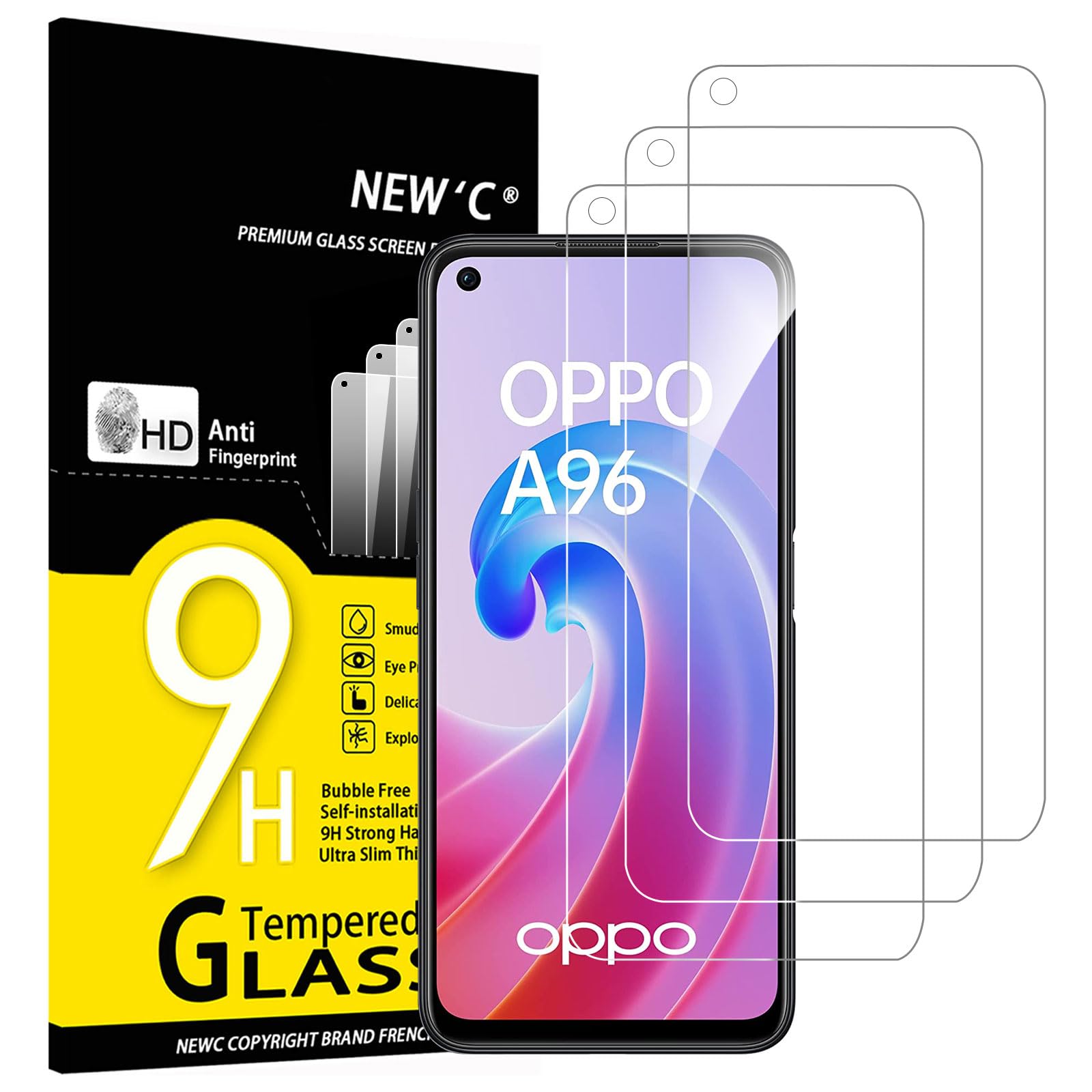 71BTTmJDrXL.jpg Protection d'écran Verre trempé Oppo A96 4G / Oppo A36