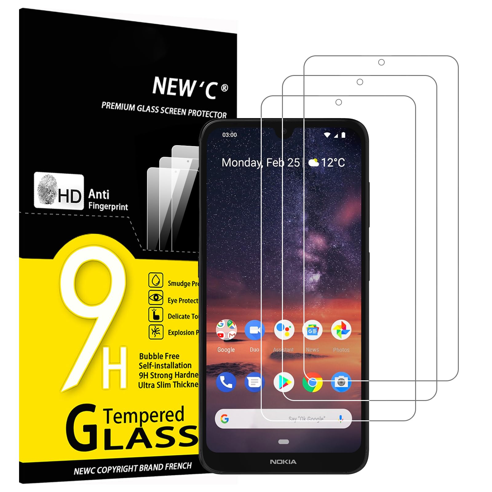 71Byh7g47CL.jpg Protection d'écran Verre trempé Nokia 3.2