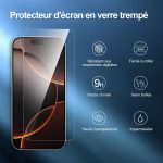 Protection d'écran Verre trempé iPhone 17 / iPhone 17 Pro / iPhone 16 Pro - PT03