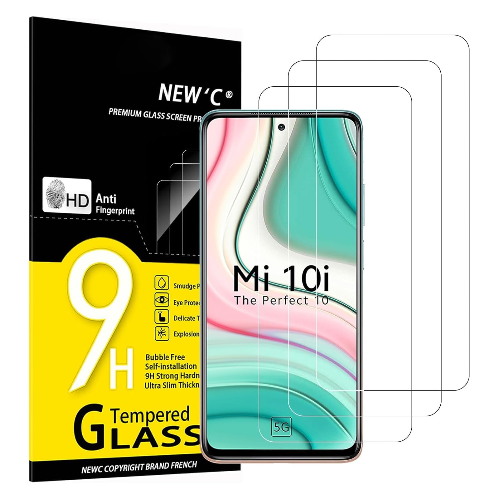 71DbHnpu-5L.jpg Protection d'écran Verre trempé Mi 10i 5G