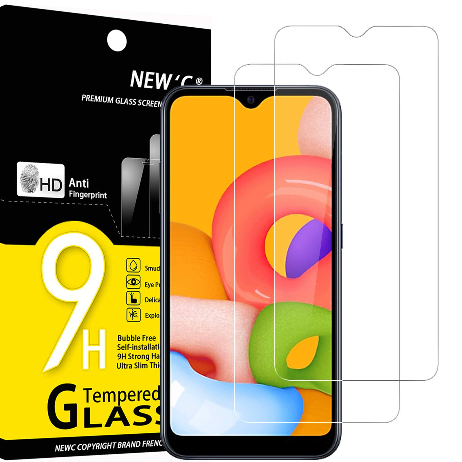 71EJeDfO6eL.jpg Protection d'écran Verre trempé Galaxy A01 / Galaxy M01