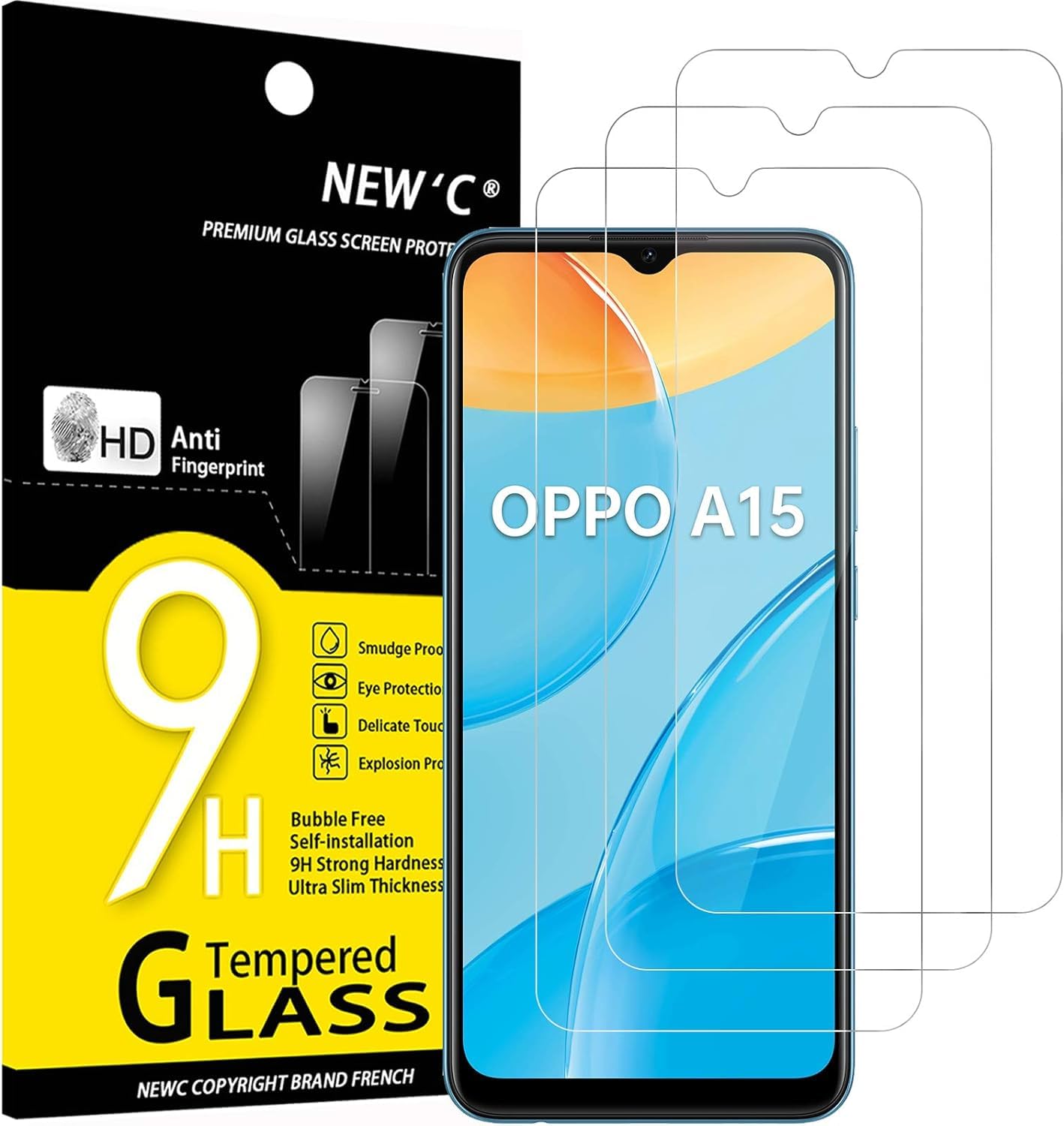 71F0DAN1ypL.jpg Protection d'écran Verre trempé Oppo A15 / Oppo A15S