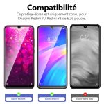 Protection d'écran Verre trempé Redmi 7 / Redmi Y3 - PT01