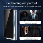 Protection d'écran Verre trempé iPhone 16 Plus / iPhone 15 Plus - PT04