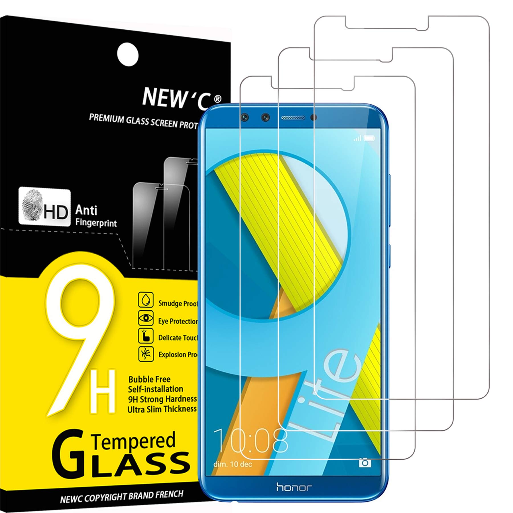 71Fpebq7X8L.jpg Protection d'écran Verre trempé Honor 9 Lite