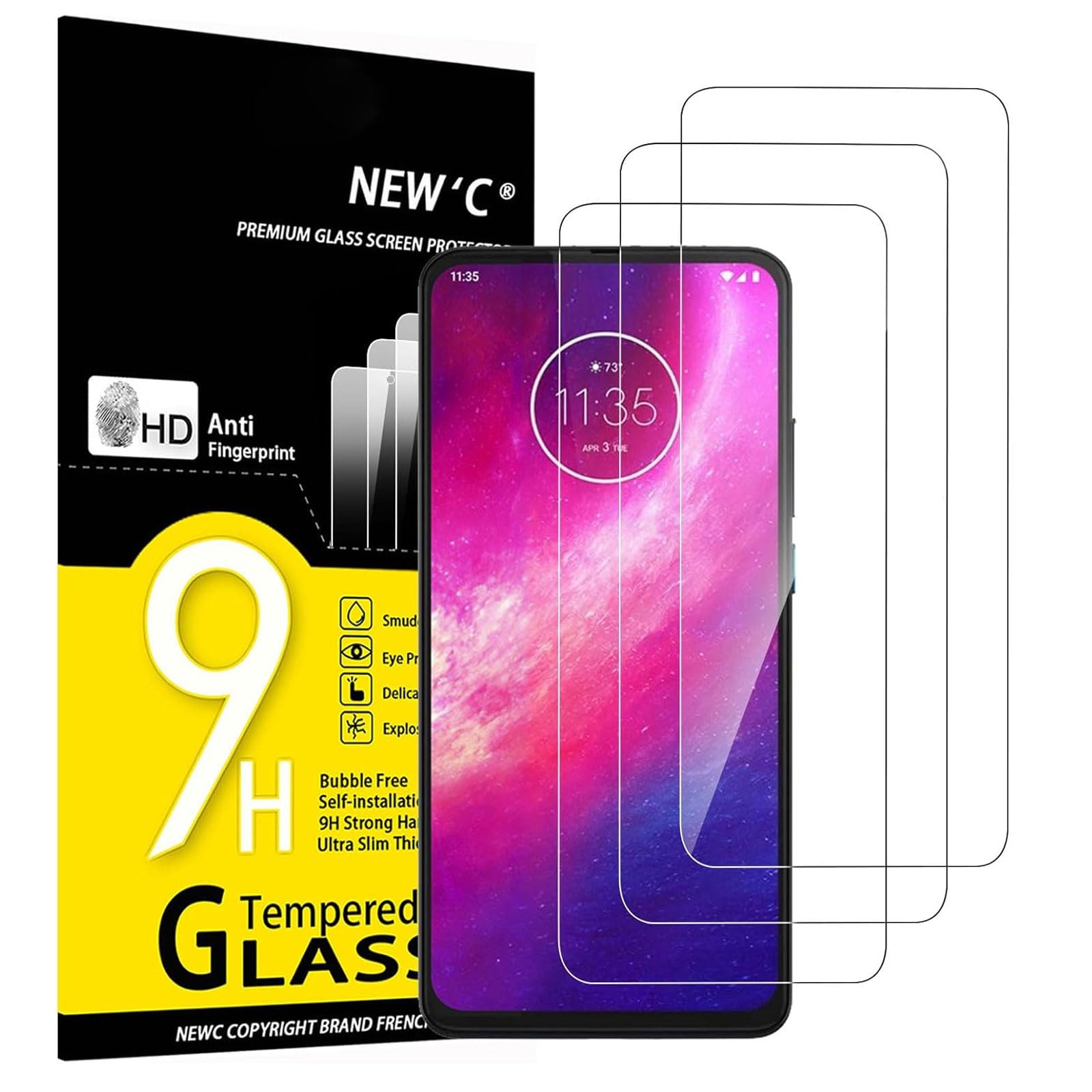 71GWO8xTEzL.jpg Protection d'écran Verre trempé Motorola One Hyper