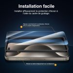 Protection d'écran Verre trempé iPhone 15 Pro Max - PT02