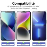 Protection d'écran Verre trempé iPhone 16e / iPhone 14 / iPhone 13 - PT01