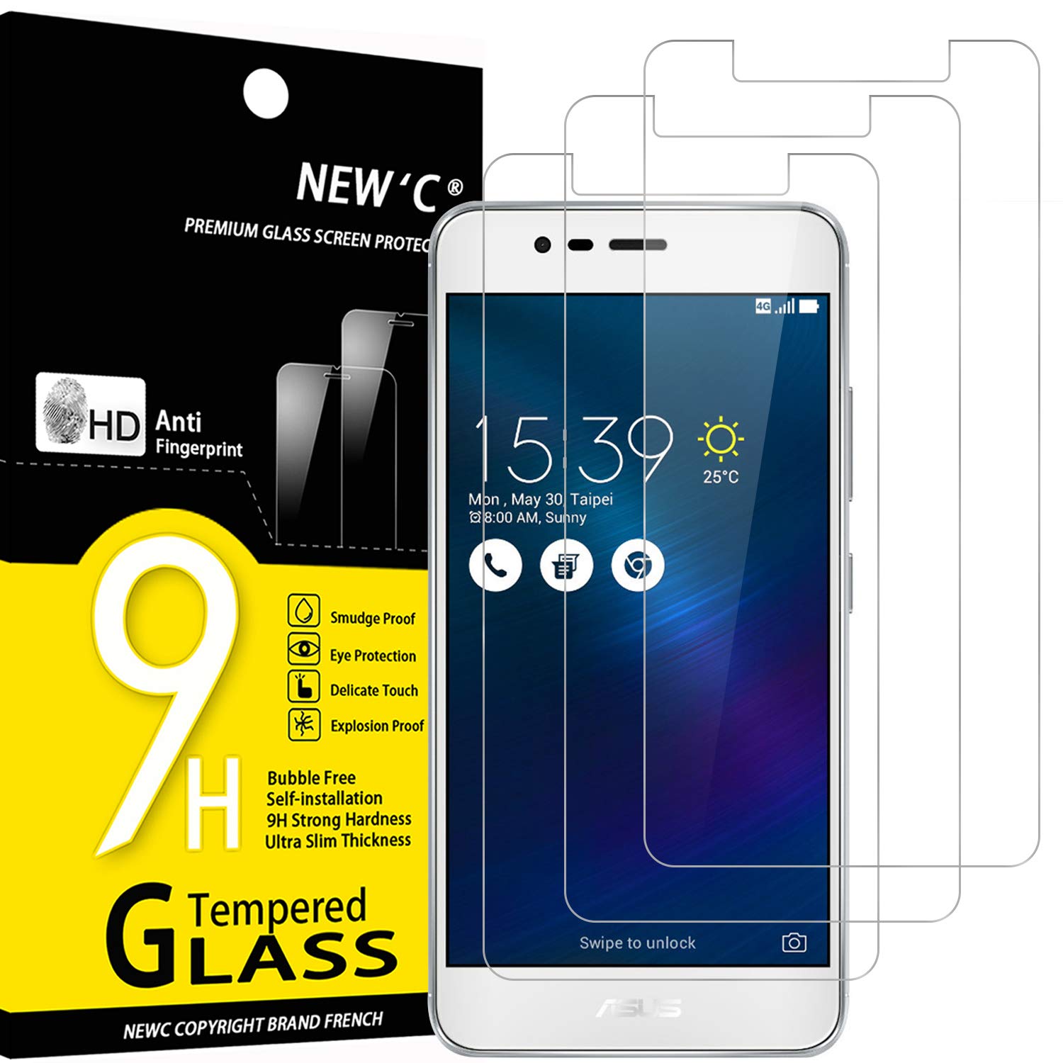 71LZ66zZ88L.jpg Protection d'écran Verre trempé ZenFone 3 Max