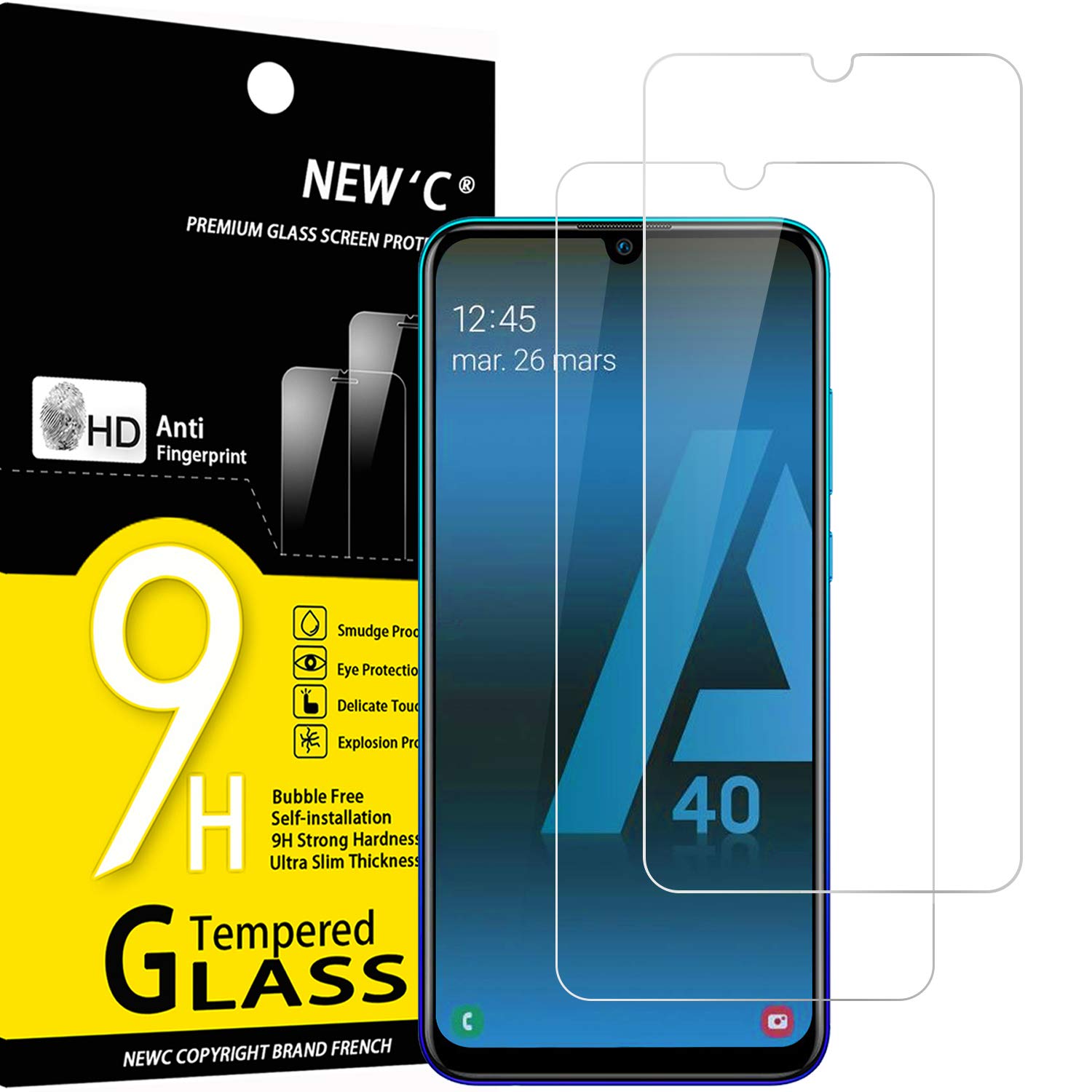 71LZoiDzjDL.jpg Protection d'écran Verre trempé Galaxy A40