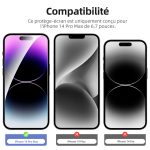 Protection d'écran Verre trempé iPhone 14 Pro Max - PT01