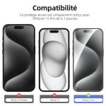Protection d'écran Verre trempé iPhone 15 Pro - PT01