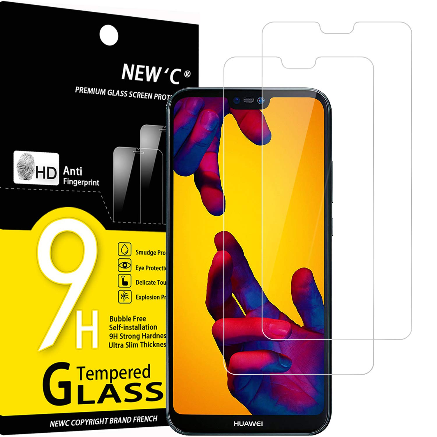 71TzH4OLbfL.jpg Protection d'écran Verre trempé P20 Lite / Nova 3e