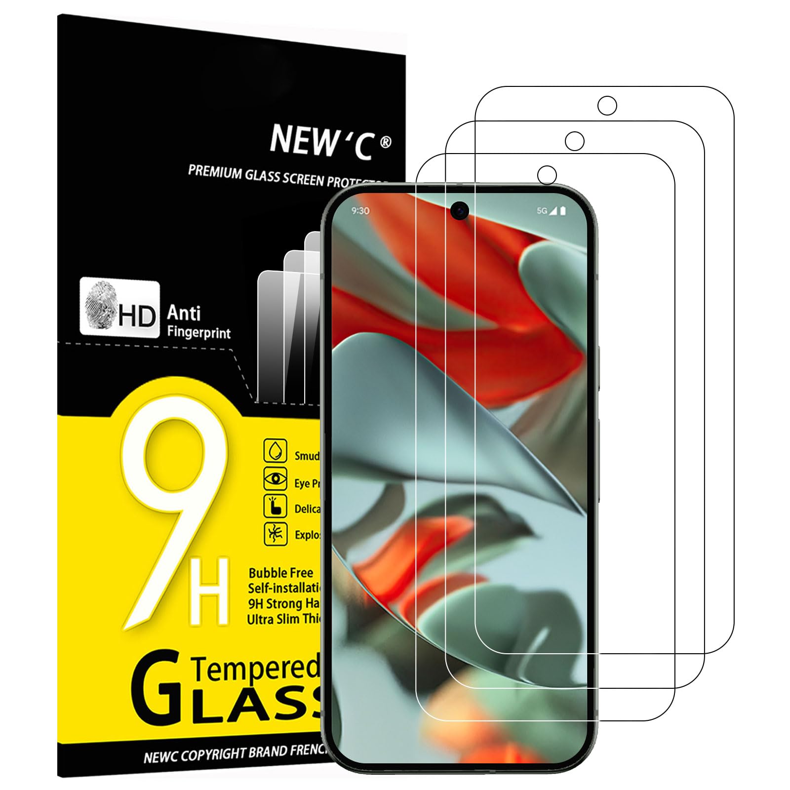 71VoMCYrlsL.jpg Protection d'écran Verre trempé Pixel 10 Pro XL / Pixel 9 Pro XL