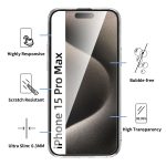 Autre Verre trempé iPhone 15 Pro Max - PT01
