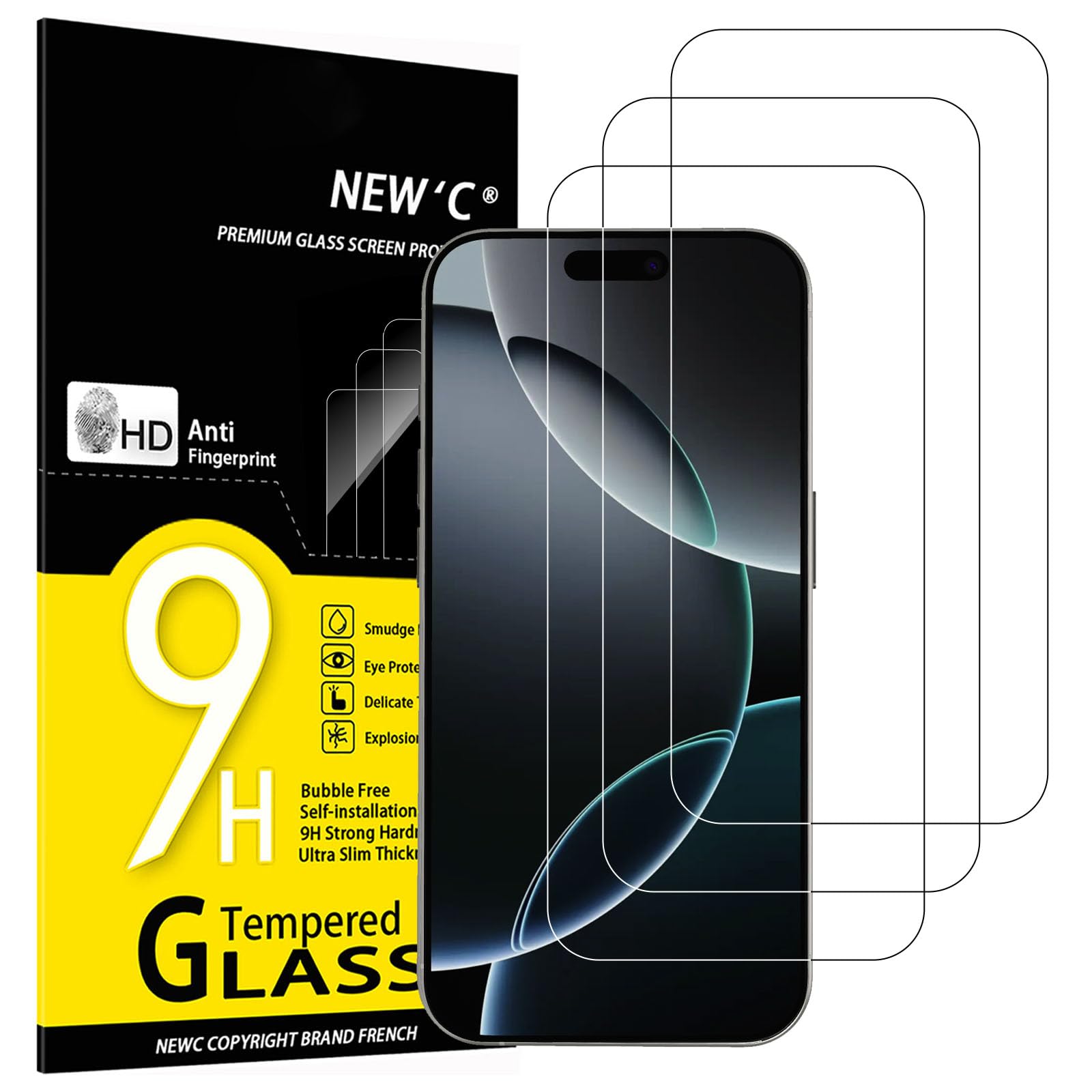 71cHaODxl9L.jpg Protection d'écran Verre trempé iPhone 16 Pro