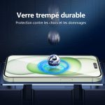 Protection d'écran Verre trempé iPhone 16 Plus / iPhone 15 Pro Max / iPhone 15 Plus - PT06