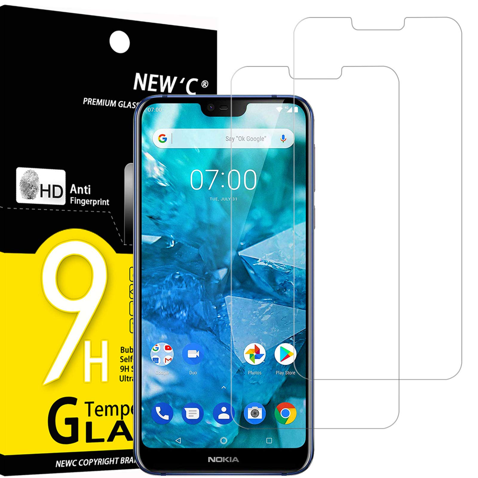 71dzqZeCLHL.jpg Protection d'écran Verre trempé Nokia 7.1