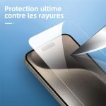 Protection d'écran Verre trempé iPhone 15 Pro Max - PT05