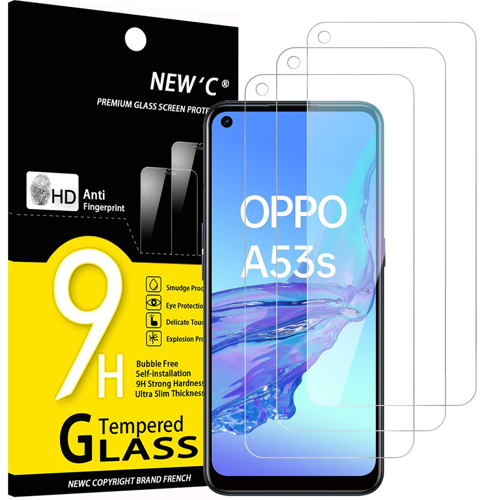 71gLV-vD7L.jpg Protection d'écran Verre trempé A53 / A53s