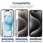 Protection d'écran Verre trempé iPhone 15 Pro Max / iPhone 15 Plus - PT01
