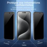 Protection d'écran Verre trempé iPhone 15 Pro Max / iPhone 15 Plus - PT04