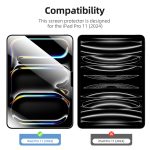 Protection d'écran Verre trempé iPad Pro 11 Pouces M4 (2024) / Modèle A2836 / Modèle A2837 - PT01