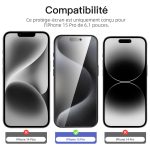Protection d'écran Verre trempé iPhone 15 Pro - PT01