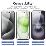 Protection d'écran Verre trempé iPhone 16 Plus / iPhone 15 Pro Max / iPhone 15 Plus - PT01