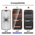 Protection d'écran Verre trempé iPhone 17 Pro Max - PT01