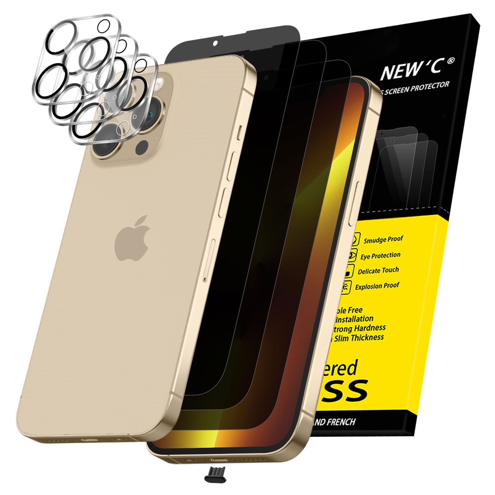 71qbWrNe8EL.jpg Protection d'écran Verre trempé iPhone 13 Pro Max